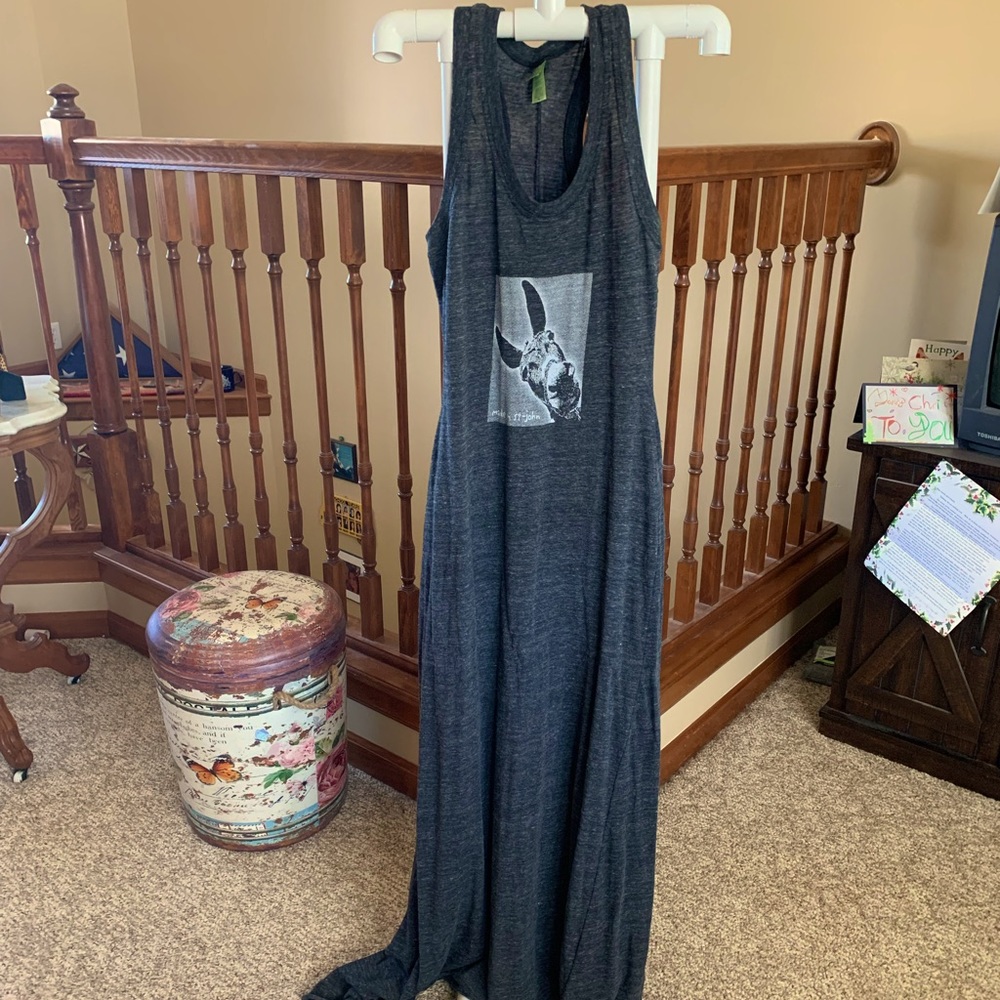 Alternative Earth Charcoal Donkey Maxi Dress
